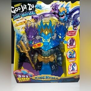 Heroes of Goo Jit Zu King Hydra Action Figure – Blue, Purple & Gold